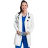 Cherokee Women’s Lab Coat Modern Classic Fit 33″ & 35″ Doctors Coat with 3 Pockets CK452(White)