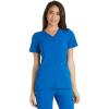 Cherokee Women’s Medical Scrub Top Iflex V-Neck Knit Panel Top – CK605(Royal)