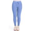 Cherokee Womens Mid Rise Tapered Leg Drawstring Scrub Pants 5 Pocket 360 Stretch Moisture Wicking Easy Care – CK095(Ciel Blue)