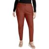 Cherokee Womens Mid Rise Tapered Leg Drawstring Scrub Pants 5 Pocket 360 Stretch Moisture Wicking Easy Care – CK095(Masala)