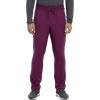 Cherokee iFlex Men Scrubs Pant Tapered Leg Drawstring Cargo CK006(Wine)
