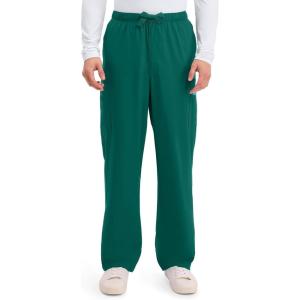 Cherokee Scrub Pants for Men Cargo Nursing Bottom with Zip Fly, 7 Pockets, Elastic Waist & 2-Way Stretch Fabric – 4243(Hunter)