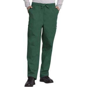 Cherokee Scrub for Men Fly Front Cargo Pant with 7 Pocket, Durable, Fade Resistant Fabric – 4000(Hunter)
