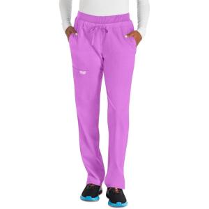 Cherokee Scrubs for Women Mid Rise Tapered Leg Drawstring Pant with 5 Pockets, Cargo Bottom with 2 Way Stretch Fabric- WW105(Sweet Berry)