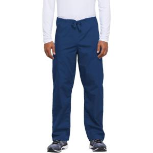 Cherokee Unisex Scrub Pants for Men & Women Drawstring Cargo Medical Uniform Straight Leg Nursing Scrub Bottoms – 4100(Galaxy Blue)