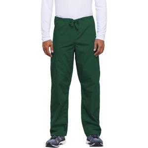Cherokee Unisex Scrub Pants for Men & Women Drawstring Cargo Medical Uniform Straight Leg Nursing Scrub Bottoms – 4100(Hunter)