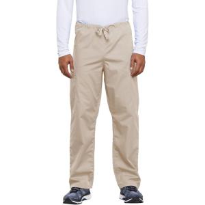 Cherokee Unisex Scrub Pants for Men & Women Drawstring Cargo Medical Uniform Straight Leg Nursing Scrub Bottoms – 4100(Khaki)