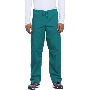 Cherokee Unisex Scrub Pants for Men & Women Drawstring Cargo Medical Uniform Straight Leg Nursing Scrub Bottoms – 4100(Teal Blue)