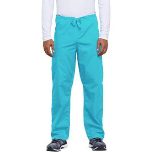 Cherokee Unisex Scrub Pants for Men & Women Drawstring Cargo Medical Uniform Straight Leg Nursing Scrub Bottoms – 4100(Turquoise)