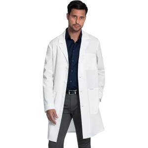 Cherokee White Lab Coat for Men or Women with 3 Pockets and Center back length 38″ CK460(White)