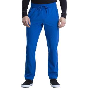 Cherokee iFlex Men Scrubs Pant Tapered Leg Drawstring Cargo CK006(Royal)