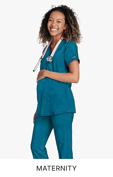 Cherokee men’s and women’s medical gowns, nurse uniform jackets, V-neck, modern classic design.