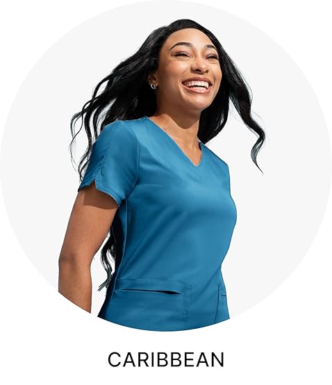 Cherokee men’s and women’s medical gowns, nurse uniform jackets, V-neck, modern classic design.
