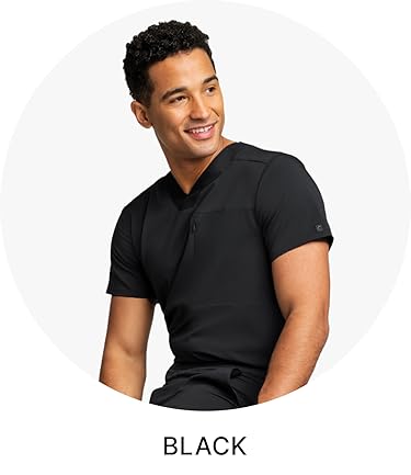 Cherokee men’s and women’s medical gowns, nurse uniform jackets, V-neck, modern classic design.