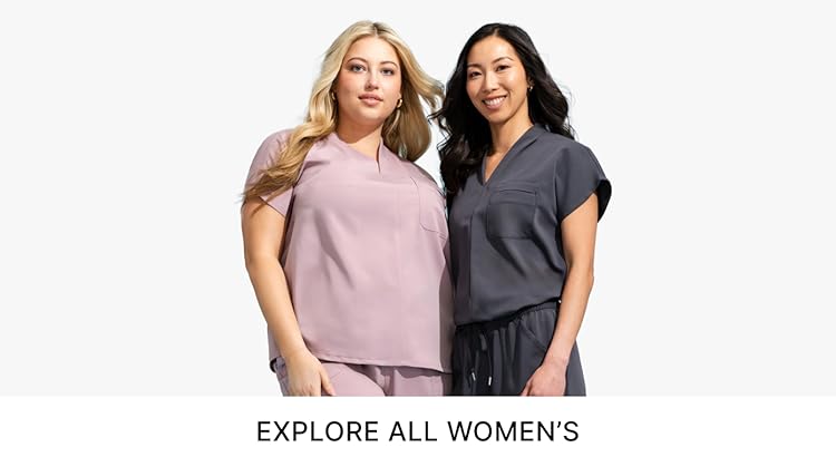 Cherokee men’s and women’s medical gowns, nurse uniform jackets, V-neck, modern classic design.