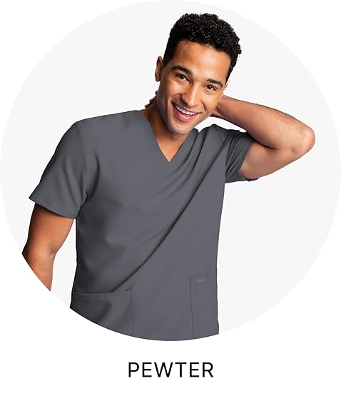 Cherokee men’s and women’s medical gowns, nurse uniform jackets, V-neck, modern classic design.