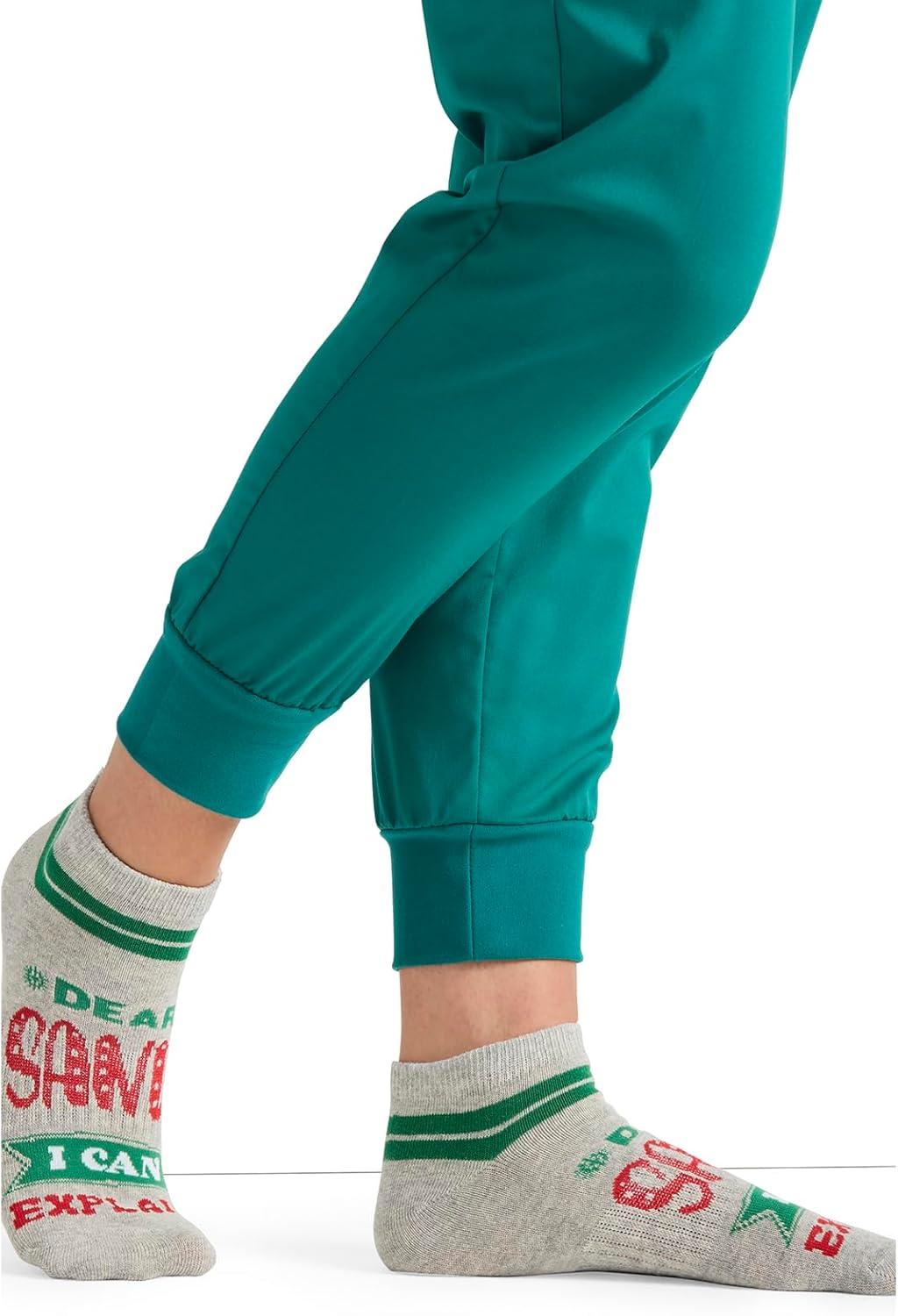 imageCherokee Ankle Socks for Women Arch Support Compression Fit Gift Ready Festive No Show Socks HOLIDAYCHEERElves Fun