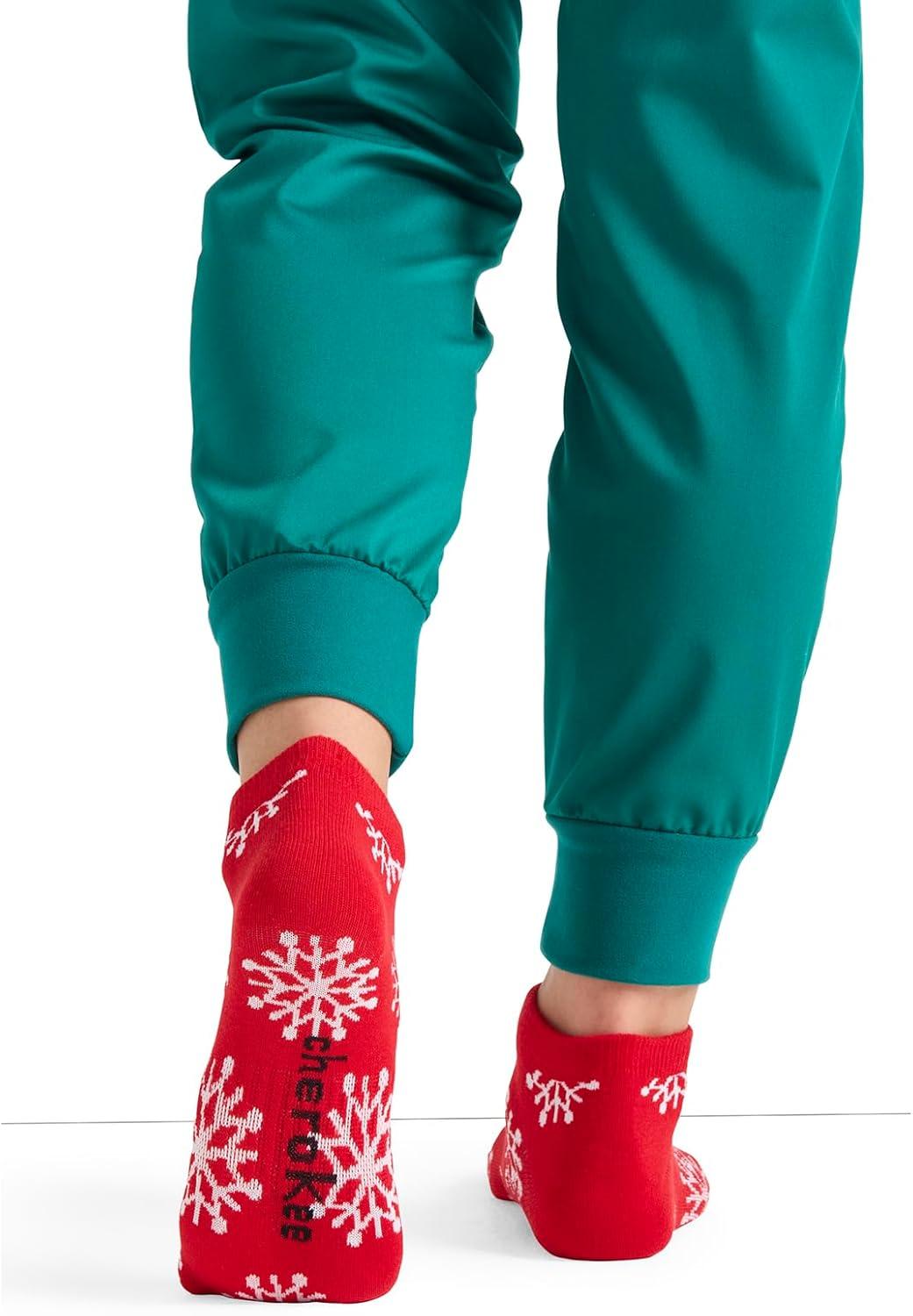 imageCherokee Ankle Socks for Women Arch Support Compression Fit Gift Ready Festive No Show Socks HOLIDAYCHEERElves Fun