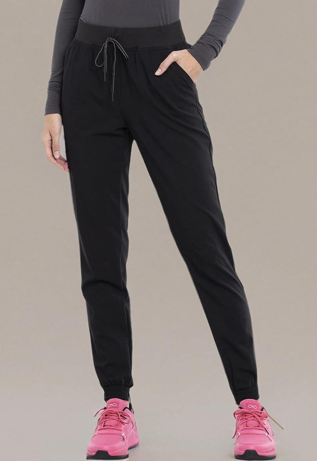 imageCherokee Euphoria Women Scrubs Pant Mid Rise Jogger CK260ABlack