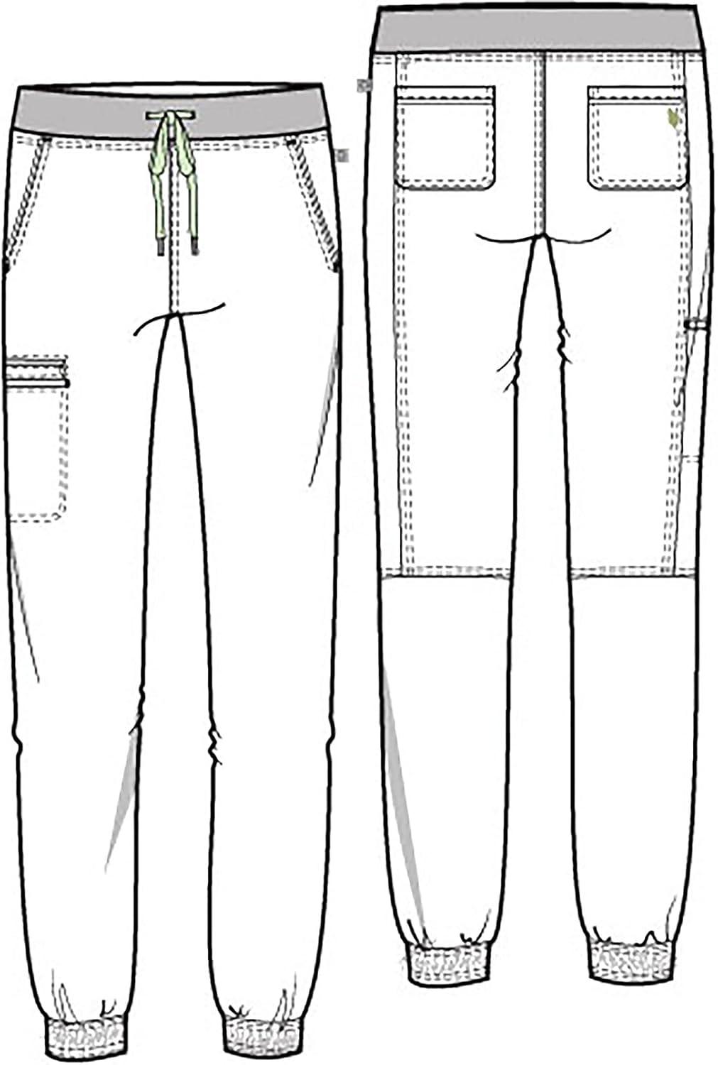 imageCherokee Euphoria Women Scrubs Pant Mid Rise Jogger CK260APewter