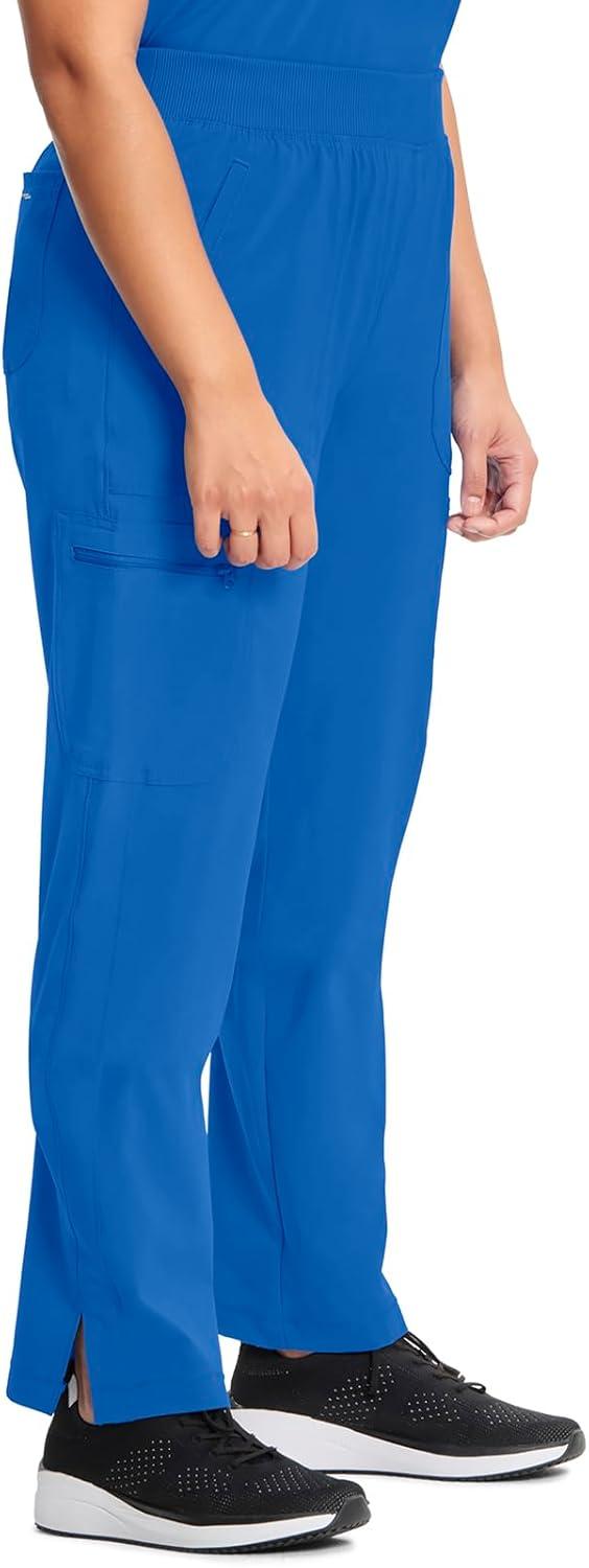 imageCherokee Infinity Womens Scrub Pant Mid Rise Tapered Leg Pullon Bottom with Moisture Wicking amp 360 Stretch Fabric CK065ARoyal
