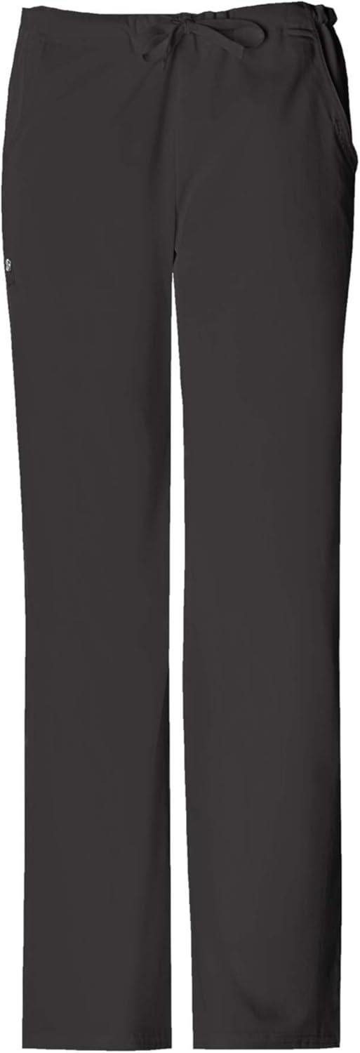 imageCherokee Luxe Women Scrubs Pant Low Rise Straight Leg Drawstring 1066Black