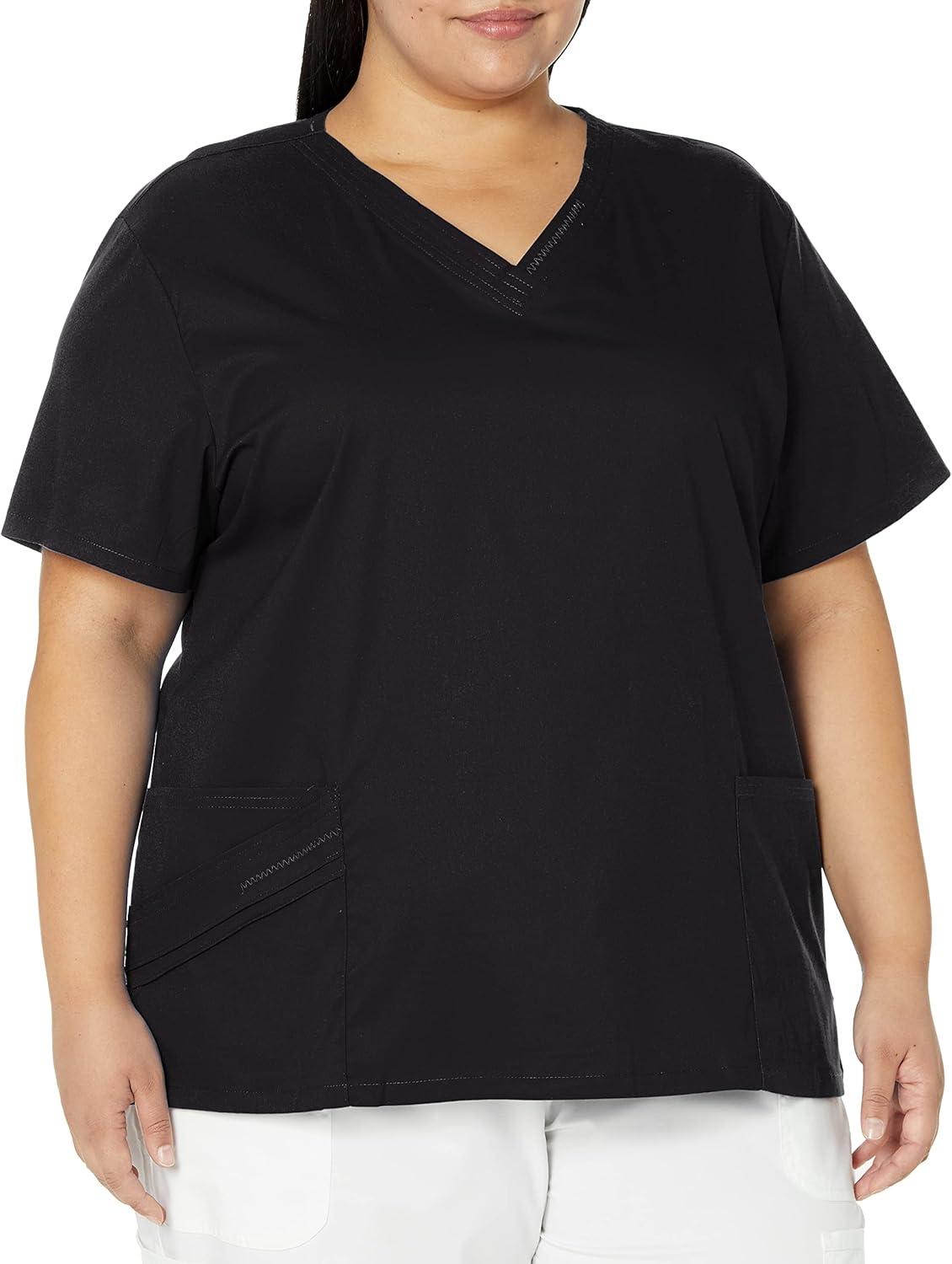 imageCherokee Luxe Women Scrubs Top VNeck 1845Black