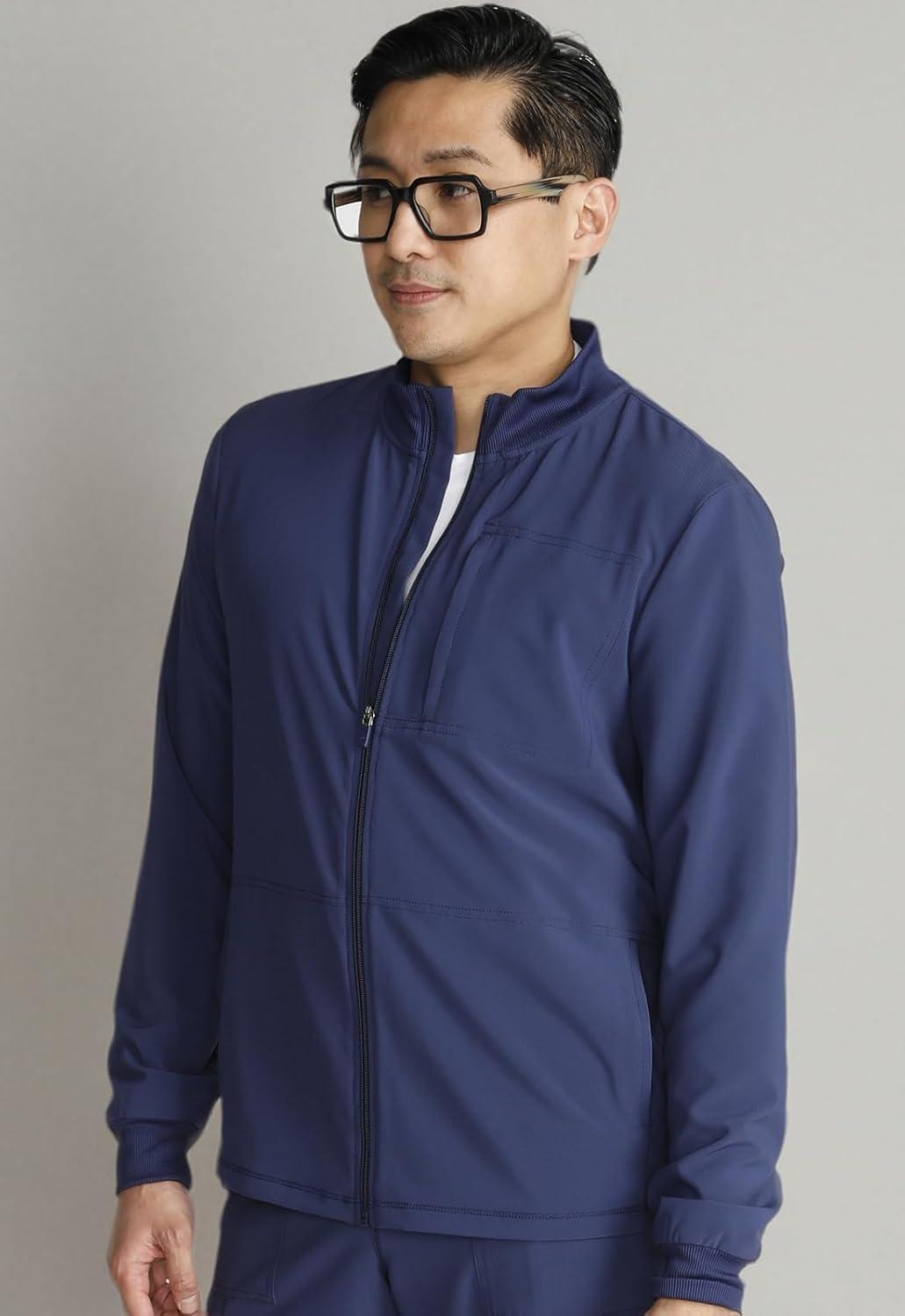 imageCherokee Men Scrubs Jacket Zip Front CK394ANavy
