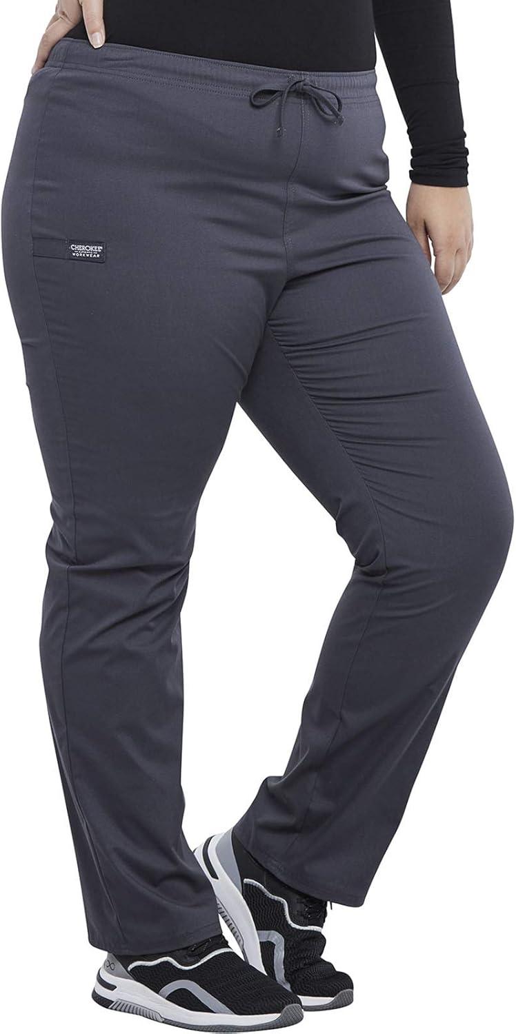 imageCherokee Men amp Women Scrubs Pant Workwear Professionals Pocketless Drawstring WW125Pewter