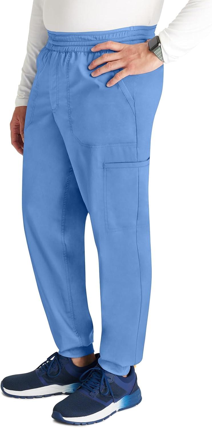 imageCherokee Mens Jogger Modern fit midRise Pullon Bottoms with 6 Pockets and Elastic Waistband WW251Ciel