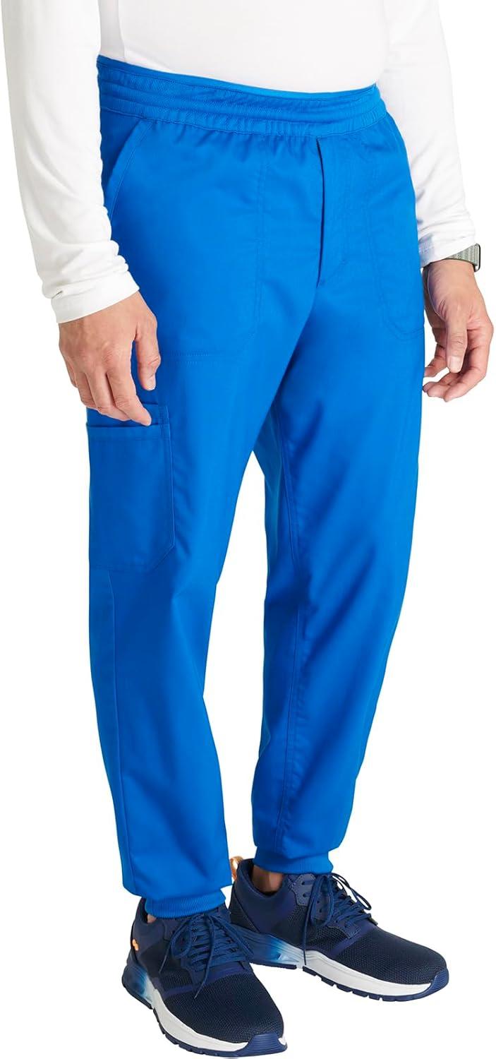 imageCherokee Mens Jogger Modern fit midRise Pullon Bottoms with 6 Pockets and Elastic Waistband WW251Royal