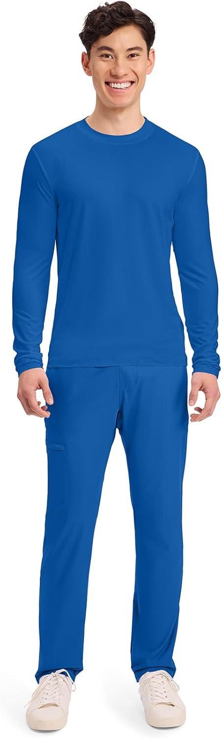 imageCherokee Mens Long Sleeve Underscrub Tee Modern TShirt with Crew Neck CK807Royal