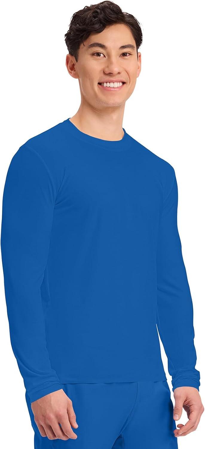 imageCherokee Mens Long Sleeve Underscrub Tee Modern TShirt with Crew Neck CK807Royal