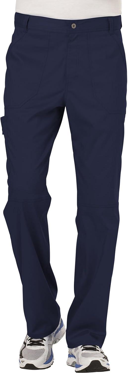 imageCherokee Premium Scrub Set for Men Modern Fit VNeck Top WW690 with Tapered Leg Button Closure amp Inside Drawstring Pant WW140Navy