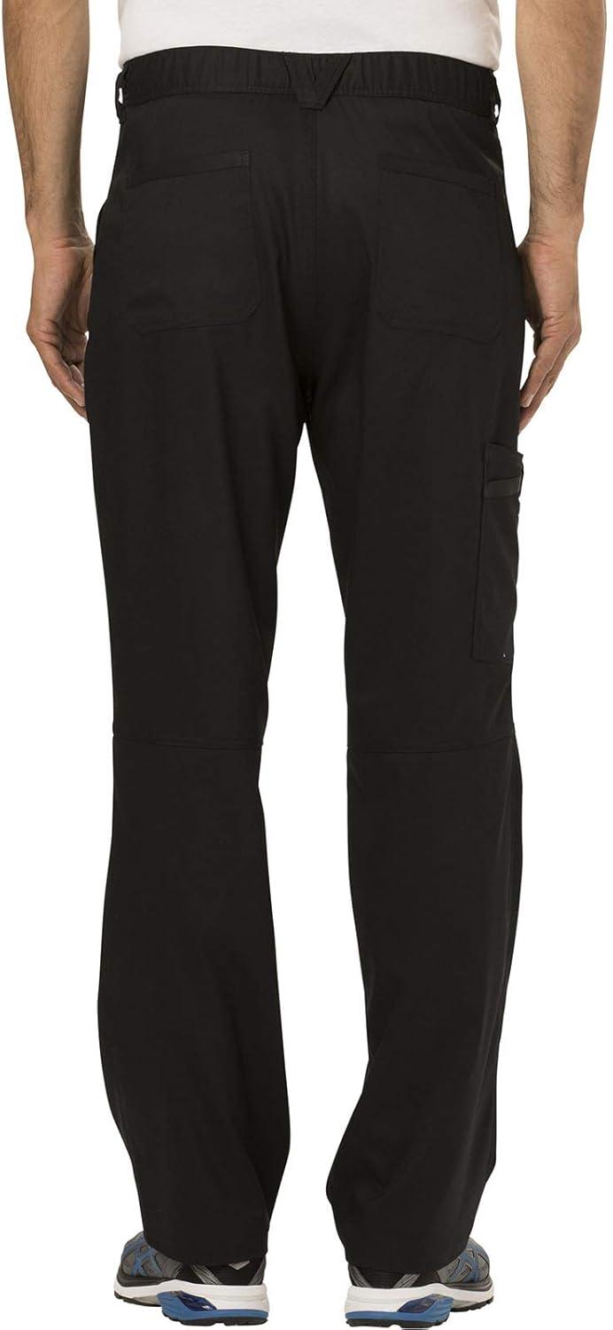 imageCherokee Scrub Set For Men VNeck 3 Pocket Top WW670 with Modern Fit 7 Pocket Tapered Leg Pant WW140Black