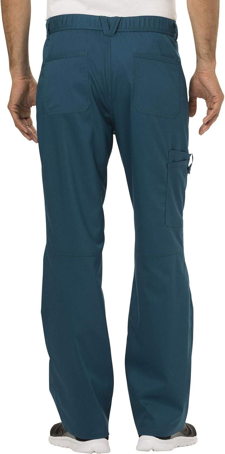 imageCherokee Scrub Set For Men VNeck 3 Pocket Top WW670 with Modern Fit 7 Pocket Tapered Leg Pant WW140Caribbean Blue
