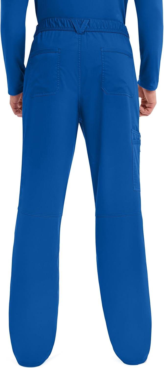 imageCherokee Scrub Set For Men VNeck 3 Pocket Top WW670 with Modern Fit 7 Pocket Tapered Leg Pant WW140Royal
