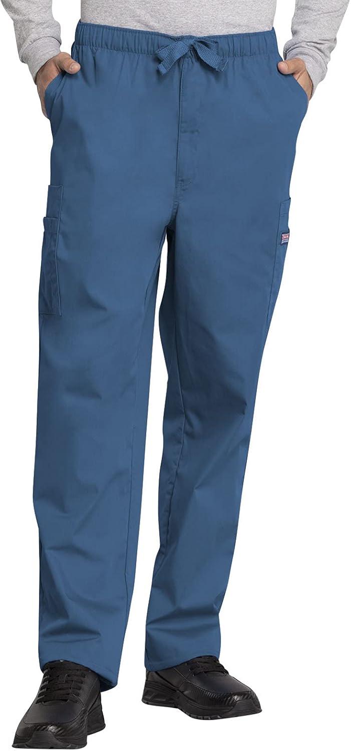 imageCherokee Scrub Set for Men and Women Traditional Fit VNeck Scrub Top 4777 with Natural Rise Elastic Waist Pant 4000Caribbean Blue