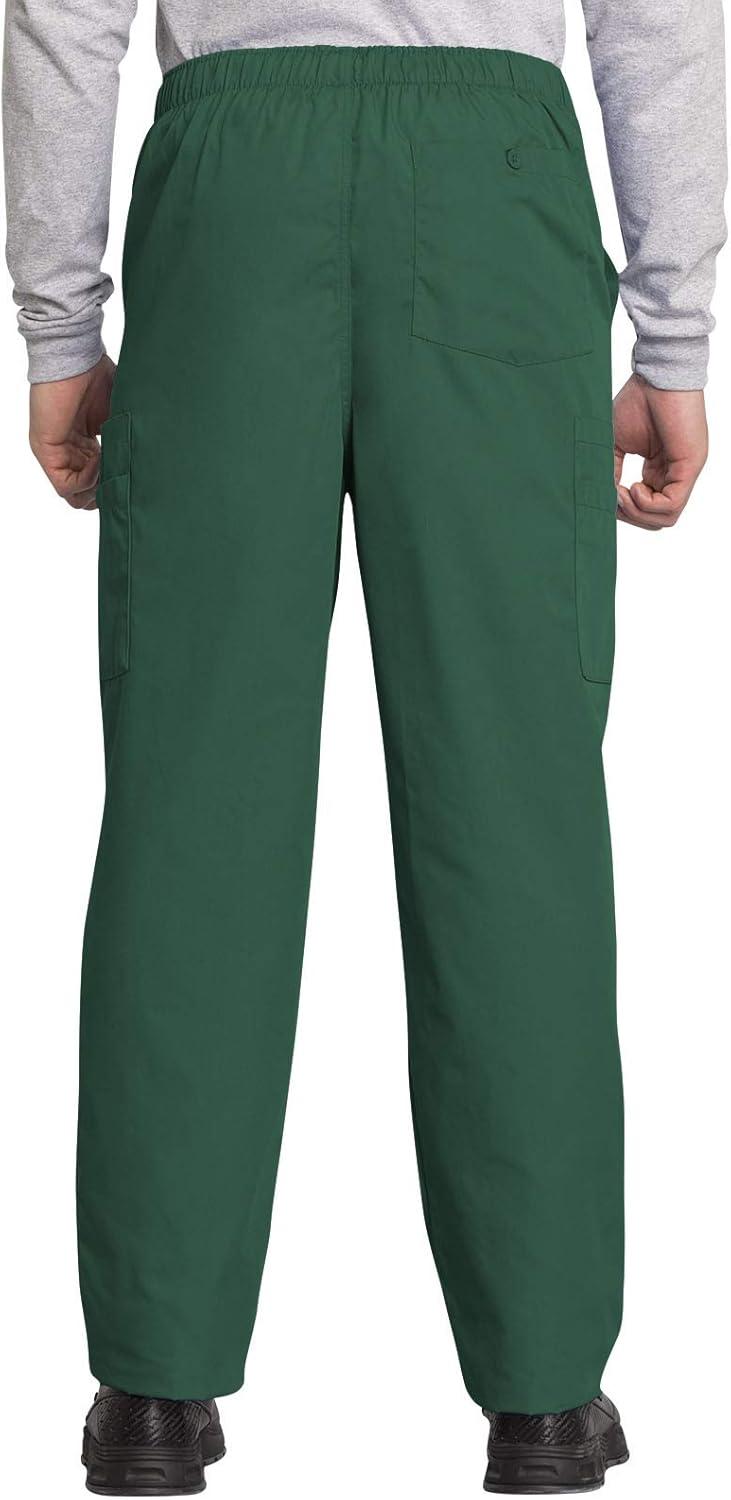 imageCherokee Scrub Set for Men and Women Traditional Fit VNeck Scrub Top 4777 with Natural Rise Elastic Waist Pant 4000Hunter Green