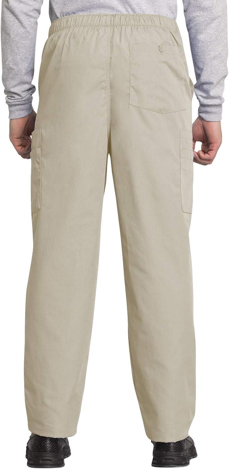 imageCherokee Scrub Set for Men and Women Traditional Fit VNeck Scrub Top 4777 with Natural Rise Elastic Waist Pant 4000Khaki