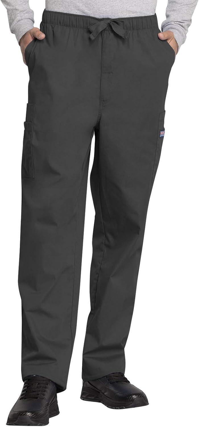 imageCherokee Scrub Set for Men and Women Traditional Fit VNeck Scrub Top 4777 with Natural Rise Elastic Waist Pant 4000Pewter