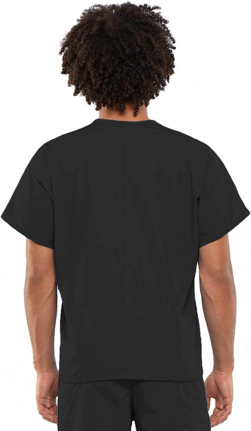 imageCherokee Scrub Set for Men and Women from Traditional Fit VNeck Top 4777 with Natural Rise Drawstring Cargo Pant 4100Black