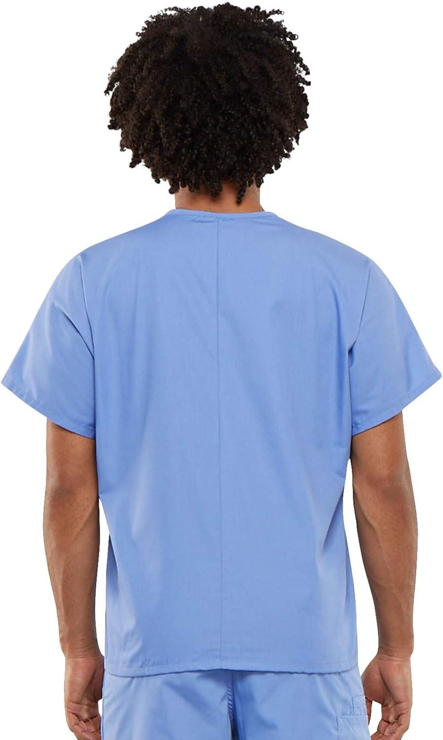 imageCherokee Scrub Set for Men and Women from Traditional Fit VNeck Top 4777 with Natural Rise Drawstring Cargo Pant 4100Ciel