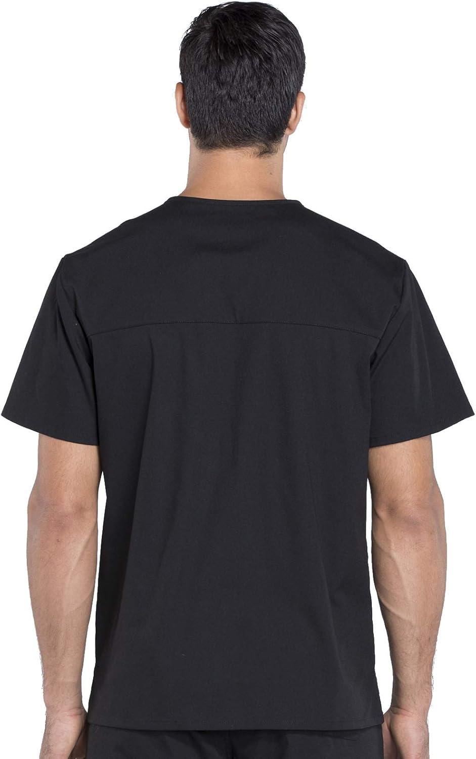 imageCherokee Scrub Set for Men from 4 Pocket VNeck Scrub Top WW695 with 5 Pocket Tapered Leg Fly Front Cargo Pant WW190Black