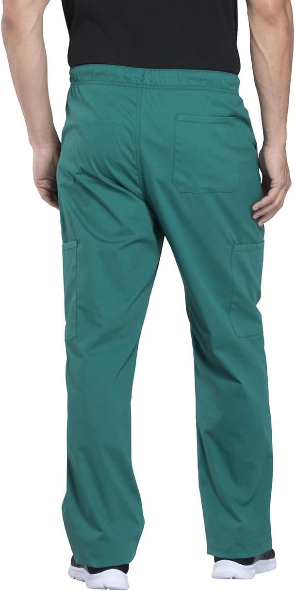 imageCherokee Scrub Set for Men from 4 Pocket VNeck Scrub Top WW695 with 5 Pocket Tapered Leg Fly Front Cargo Pant WW190Hunter Green