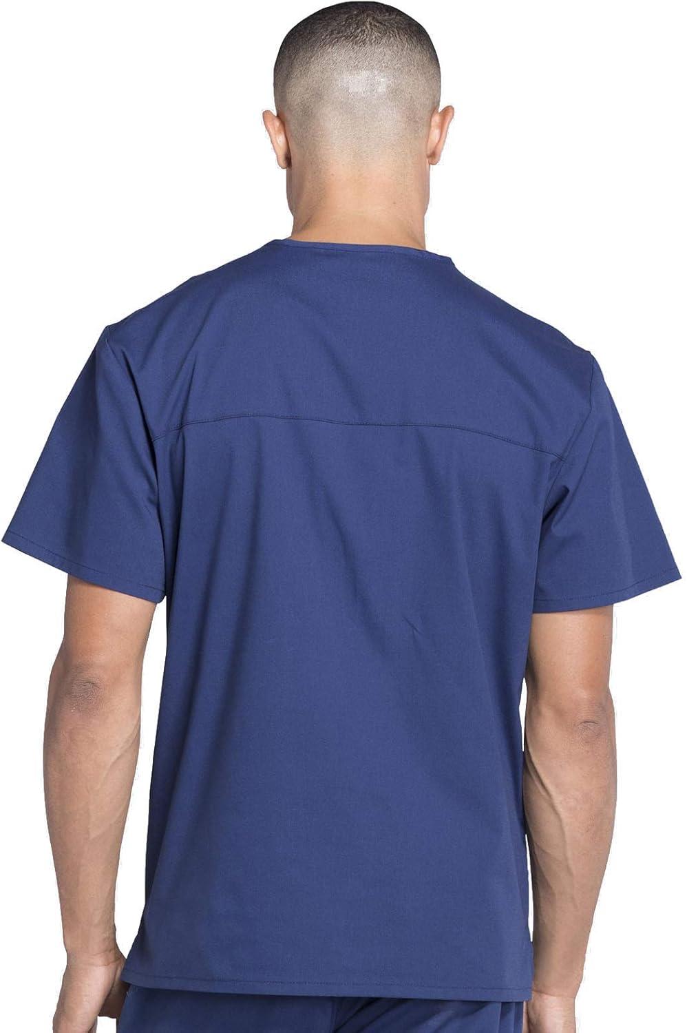 imageCherokee Scrub Set for Men from 4 Pocket VNeck Scrub Top WW695 with 5 Pocket Tapered Leg Fly Front Cargo Pant WW190Navy