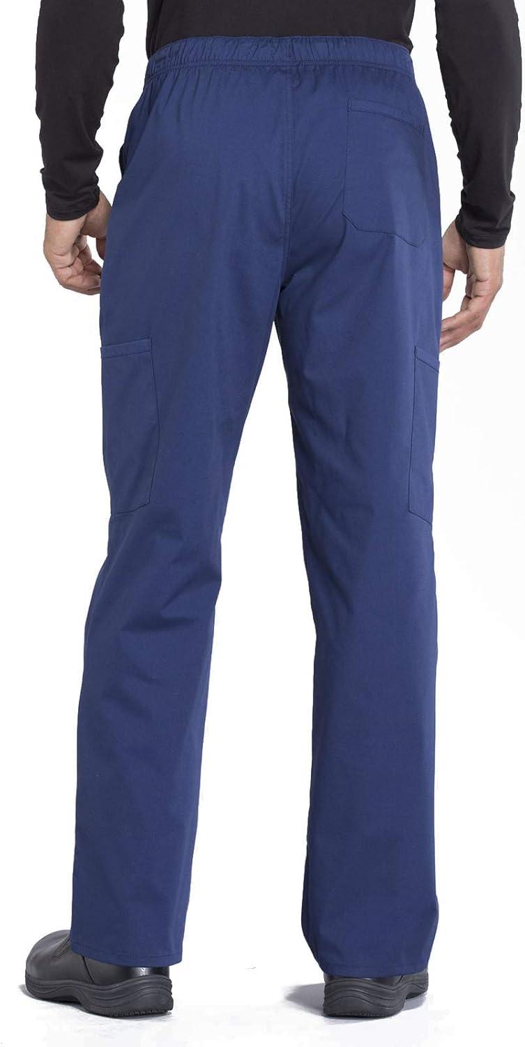 imageCherokee Scrub Set for Men from 4 Pocket VNeck Scrub Top WW695 with 5 Pocket Tapered Leg Fly Front Cargo Pant WW190Navy