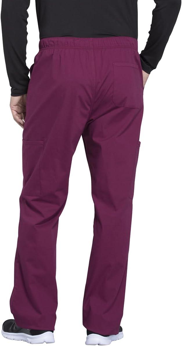 imageCherokee Scrub Set for Men from 4 Pocket VNeck Scrub Top WW695 with 5 Pocket Tapered Leg Fly Front Cargo Pant WW190Wine