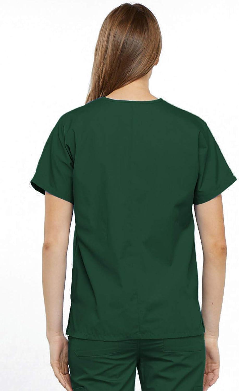 imageCherokee Scrub for Women VNeck Top Traditional fit with Dolman Sleeve and Fade Resistant Fabric 4700Hunter