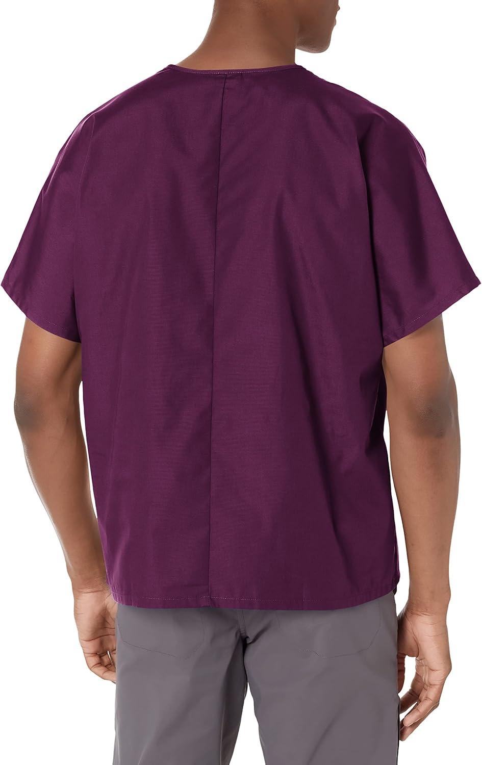 imageCherokee Scrubs for Women and Men Unisex VNeck Tunic Nursing Scrub Top with Chest Pocket Tuckable Durable Fabric 4777Eggplant